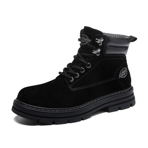 <span class=keywords><strong>Botas</strong></span> de herramientas para <span class=keywords><strong>hombre</strong></span>, <span class=keywords><strong>botas</strong></span> Martin, seguridad en el trabajo, senderismo, senderismo, exterior, cuero Chukka, parte superior alta, aumento de altura, algodón cálido - Product Image 2