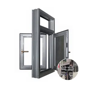 Factory Price Aluminum Glass Window Double Glass Models New Window