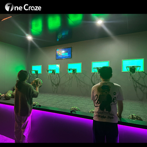 Instalaciones de Parque de Diversiones Interior Activo, Juegos Deportivos Interactivos de <span class=keywords><strong>Baloncesto</strong></span> y Juegos de Fiesta con Aros de Juego Activos - Product Image 2