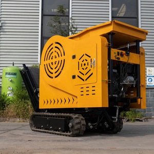 Concasseur à mâchoires portable, mini concasseur de pierres pour la construction ferroviaire, capacité maximale de 15 t/h, avec moteur AC, couleur jaune - Product Image 3