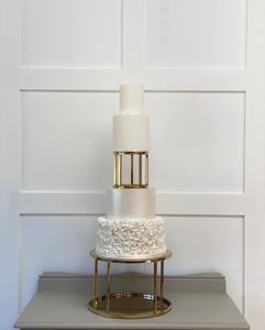 Factory Prices <b>Cake</b> <b>Stand</b> with 2 Tier Golden Finished Top Grade Metal Made Latest Designed <b>Cake</b> <b>Stand</b> For Sale - Product Image 2