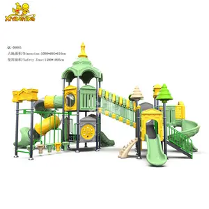 야외 테마 파크 유치원 장비 어린이 등반 놀이터 판매를위한 도매 대형 플라스틱 워터 슬라이드