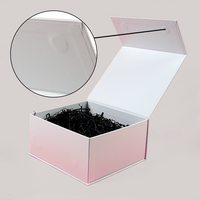 Différents types d'emballage blog pas cher boîte magnétique emballage carton ondulé boîte emballage blanc papier froissé boîte-cadeau