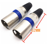 Fabricant de connecteurs XLR femelles à 3 broches nickelés Prise audio femelle Connecteurs audio vidéo utilisés dans l'audio vidéo