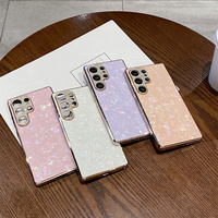 Motif de tranches de coquille nacrée scintillante pour Samsung Galaxy S26 Ultra S25 Edge S24 Plus S23 A36 Accessoires de téléphone en gros