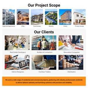 Mobili <span class=keywords><strong>da</strong></span> <span class=keywords><strong>Cucina</strong></span> in Legno Massello Stile Moderno con Ante in Vetro Design Personalizzato per Centri Commerciali Prezzo di Fabbrica per Appaltatori e Ristrutturatori - Product Image 6