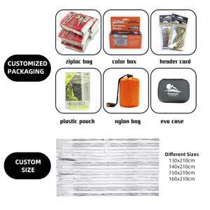 <span class=keywords><strong>Mantas</strong></span> Térmicas de Emergencia de Mylar Isotérmicas para Primeros Auxilios y Rescate al Aire Libre - Product Image 5