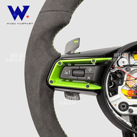 Volant personnalisé en suède avec LED et bouton de commande pour Porsche Panamera, Macan, Cayenne, Taycan, 911, 718, 997, 958, 981, 987