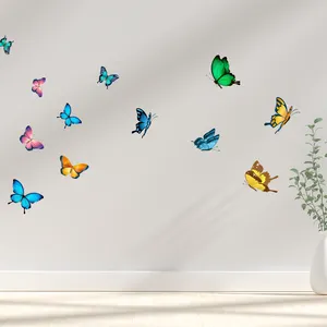 Настенные стикеры в виде бабочек, свадебные настенные декоративные Стикеры, бабочки на стену, наклейки