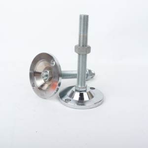 Support de pied lourd en acier au carbone à absorption des chocs réglable avec base pour machines industrielles - Product Image 3