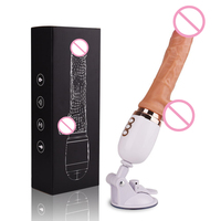Vibrador consolador grande para mujeres, máquina sexual, masajeador automático para realce del punto G, Juguetes sexuales para adultos, vagina retráctil