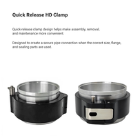 Pinces universelles à démontage rapide HD V Band en alliage d'aluminium pour voiture Turbo Intercooler Pipe Clamp Flange Kit Inch Measurement System