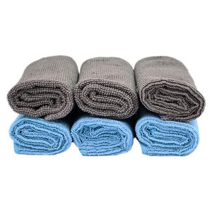Edgeless Microfiber <b>Towel</b> Cleaning Cloth Super Absorbent Long and Short Pile Microfiber <b>Car</b> Drying 400gsm <b>Car</b> Wash Knitted - Product Image 3