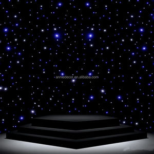 خلفية ليد 10 قدم × 10 قدم خلفية لسماء المسرح ستارة نجمة زرقاء وبيضاء لحفلات الزفاف الفرقة دي جي الحدث المعرض المسرحي - Product Image 1