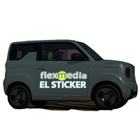 Özel Elektro Lüminesan Panel Işıklı Araç Çıkartması Motosiklet Çıkartmaları