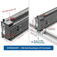 Controlador de Automatización Industrial Delta DVP80ES200T PLC, 80 Puntos de E/S, 240V DC, Comunicación RS485