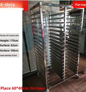 Troli Panggang Baja Anti Karat 16/32 Loyang dengan Rak Pendingin Tahan Lama untuk Trailer Makanan Bertenaga Listrik Hotel - Product Image 6