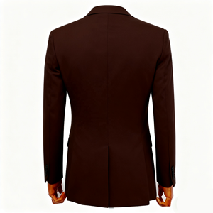 MTM Men's Formal Banquet Business High-end Borgoña 100% Traje de lona fundida de lana con estilos personalizables - Product Image 2