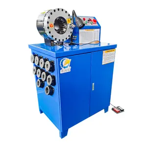 6-51mm Fully Automatic 3/8 inch 2 inch 220v 380v 1phase 3phase 10dies hose crimping machine manufacturer