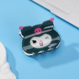 Pinza de Pelo Acrílica de Lujo para Niñas, Diseño Novedoso de Perrito, Pinza de Resina para el Cabello, Pinza para Cola de Caballo para Niñas - Product Image 6