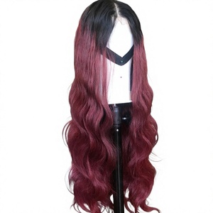 Vietnamese Human Hair Body Wavy Burgundy Dark Root Color SDD Wholesales Price Direct Factory Price - Product Image 1