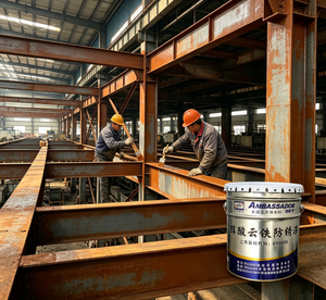 Imprimación Alquídica Roja de Secado Rápido - Revestimiento Antioxidante de Alta Adhesión para Acero Industrial y Metales Ferrosos - Product Image 2