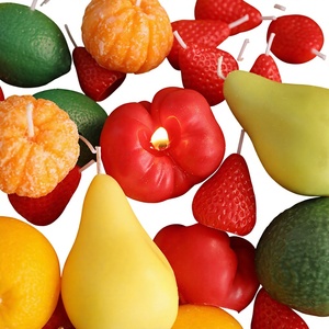 Artificial Fruit-shaped Scented <strong>Candles</strong> Wholesale <strong>Tomato</strong> Carambola Orange Strawberry Handmade Pour QX-566 Home Decor - Product Image 1