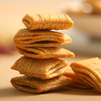 Chips de blé croustillantes au goût BBQ salé, collations aux céréales, certifiées HACCP, vente en gros, approvisionnement direct d'usine