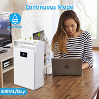 Mini déshumidificateur électrique 500 ml/jour blanc sans compresseur compact portable haute efficacité pour usage domestique