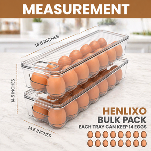 Produit Tendance 2026 : Organisateur d'œufs transparent robuste grande capacité à 32 compartiments avec couvercle pour rangement latéral de réfrigérateur de cuisine - Product Image 4