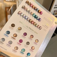 LADAI – Kit de vernis à ongles gel UV effet œil de chat 28 couleurs, vernis magnétiques pour hommes et femmes, vernis de manucure en flacon source