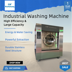 Laveuse-sécheuse commerciale automatique 100 kg à chauffage vapeur pour linge, couettes, nappes, serviettes et vêtements - Product Image 2