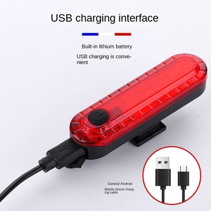 USB Có Thể Sạc Lại <span class=keywords><strong>LED</strong></span> Phía Sau Xe Đạp Ánh Sáng Giá Rẻ Bánh Xe Seatpost Gắn Đèn Hậu Thiết Lập Cho Đêm Cưỡi Pin Powered - Product Image 5