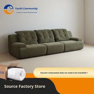 Sofá Cama Individual de Esponja Comprimida al Vacío, Estilo Informal, con Funda Lavable para Sala de Estar - Precio de Fábrica/Venta al Por Mayor - Product Image 1