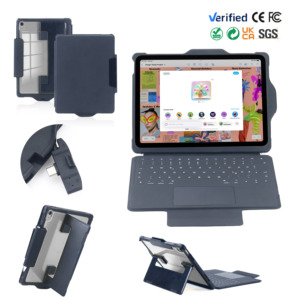 Cover con Tastiera Cablata per iPad A16 con Porte USB-C Multi-Interfaccia e Uscita Audio, Custodia Antiurto in Materiale <span class=keywords><strong>PC</strong></span> per iPad Air - Product Image 1