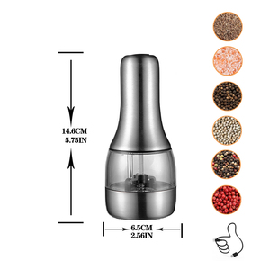 Molinillo eléctrico de <span class=keywords><strong>sal</strong></span> y pimienta con carga tipo C, grosor de molienda ajustable, puede satisfacer diferentes necesidades, forma única, agrega mucha diversión - Product Image 2