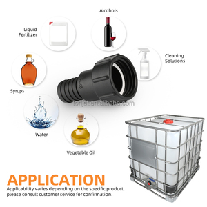 Adaptateur de réservoir IBC S60x6 à raccord cannelé pour tuyau 1/2" 3/4" 1" 1.5" 2" en plastique PP, joint pivotant pour tuyau, pour eau et liquides - Product Image 2