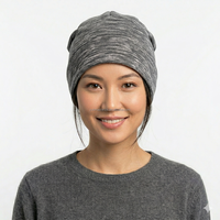 Bonnet doublé de fibres d'argent conductrices, en coton doux, protection EMF, pour un confort quotidien