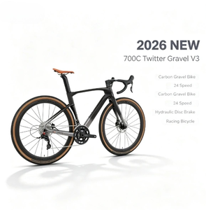 NUEVA <span class=keywords><strong>Bicicleta</strong></span> de <span class=keywords><strong>Gravel</strong></span> Twitter V3 700C de Carbono 2026, 24 Velocidades, Frenos de Disco Hidráulicos, <span class=keywords><strong>Bicicleta</strong></span> de Carreras - Product Image 1
