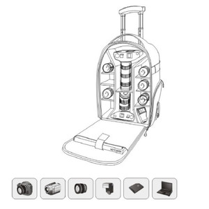 Oxford — sac à roulettes pour appareil <span class=keywords><strong>photo</strong></span>, sac professionnel à roulettes pour caméra - Product Image 4