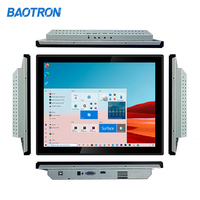Monitor Layar Tahan Air IP65 Kapasitif 10 Titik, Panel Sentuh USB 15 Inci 4:3 Baru Langsung dari Pabrik, 1024*768, Tertanam Industri