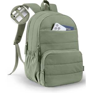 Mochila de Viaje Uselike para Portátil de 15.6 Pulgadas, Resistente al Agua, Acolchada, para la Universidad, para Mujer, Mochila de Trabajo con Forro de Poliéster, 27L - Product Image 1