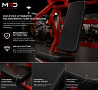 Máquina de entrenamiento de hombros con plataforma plana serie PM, uso comercial, ajustable, de alta resistencia, ecológica, para equipos de entrenamiento de gimnasio