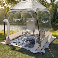 Tente sphérique gonflable transparente de haute qualité, design imperméable >3000MM, prête à l'emploi pour le sport et le camping en extérieur
