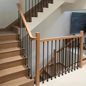 Ringhiere per Scale in Ferro Battuto di Alta Qualità, Quadrate Cava, Nero Opaco, Nero, Bianco, Oro, Grigio, per Balconi e Interni - Vendita all'Ingrosso - Product Image 3