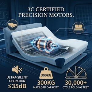 <span class=keywords><strong>Matelas</strong></span> électrique intelligent à gravité zéro avec massage par vibration 6 zones et contrôle par application, base de lit réglable à moteur silencieux OEM CE/ISO - Product Image 4