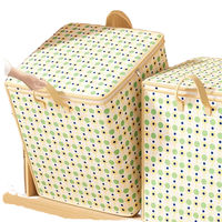 Armario Portátil Organizador de Ropa, Caja de Almacenamiento Plegable para Lavandería, Contenedor de Almacenamiento, Última Bolsa Floral para Clasificar Ropa