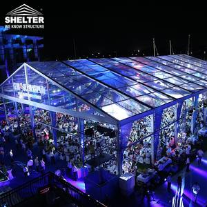 1000 Mensen Buiten Helder Dak Groot Chique Aluminium Evenementenmagazijn Bruiloft Feesttent - Product Image 3