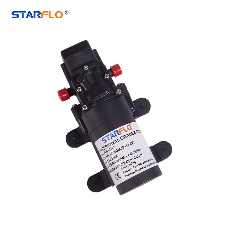 STARFLO Pompa Semprot 12V Baterai, 3,8 LPM 35Psi Self Priming Baterai Dioperasikan Ransel Diafragma Kecil Baterai Pertanian Pompa Penyemprot 12V