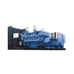 High power three phase diesel generator powered by engine 16V4000G23 silent soundproof genset